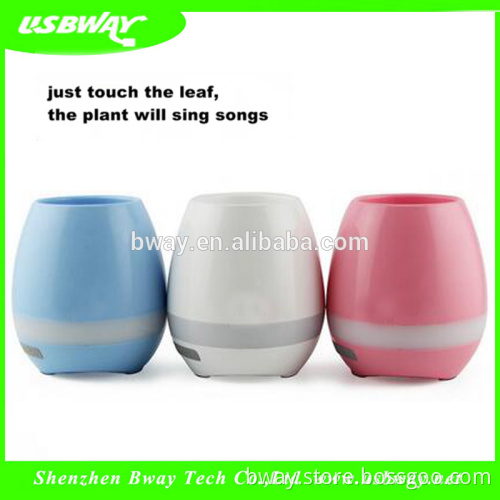 Original bluetooth real plant interaction colorful light long time play music pots